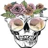 18 Pcs Happy Cute Girly Rose Floral Skull Drawing 2" Stickers Decals Laptop Notebook Phone Waterproof Vinyl Trendy view 2