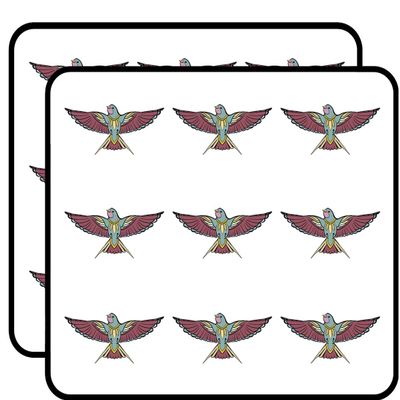 18 Pcs Pretty Colorful Pen Art Swallow Bird Cartoon 2" Stickers Decals Laptop Notebook Phone Waterproof Vinyl Trendy