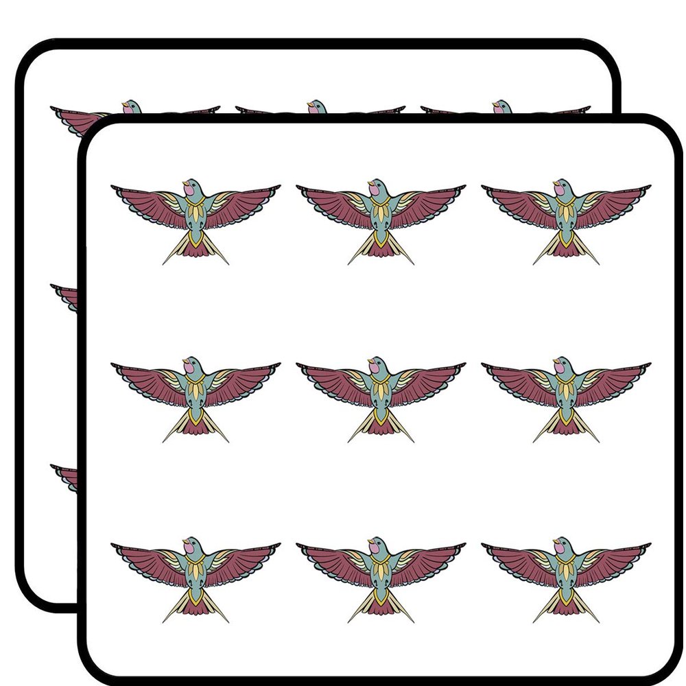 18 Pcs Pretty Colorful Pen Art Swallow Bird Cartoon 2" Stickers Decals Laptop Notebook Phone Waterproof Vinyl Trendy