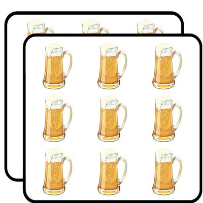 18 Pcs Nice Ice Cold Mug of Beer Cartoon Icon 2" Stickers Decals Laptop Notebook Phone Waterproof Vinyl Trendy