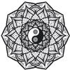 18 Pcs Black and White Ying Yang Mandala Flower #1 2" Stickers Decals Laptop Notebook Phone Waterproof Vinyl Trendy view 2