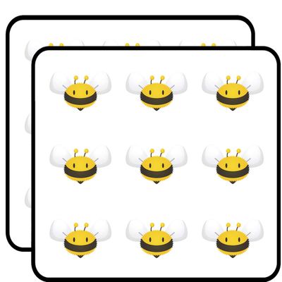 18 Pcs Pretty Cute Kawaii Bumble Bee Cartoon #2 2" Stickers Decals Laptop Notebook Phone Waterproof Vinyl Trendy