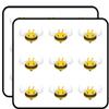18 Pcs Pretty Cute Kawaii Bumble Bee Cartoon #2 2" Stickers Decals Laptop Notebook Phone Waterproof Vinyl Trendy view 1