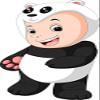 18 Pcs Cute Baby in Animal Costume Cartoon - Panda Bear 2" Stickers Decals Laptop Notebook Phone Waterproof Vinyl Trendy view 2