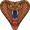18 Pcs Cool Hissing Bronze Snake Cobra Cartoon 2" Stickers Decals Laptop Notebook Phone Waterproof Vinyl Trendy view 2