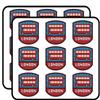 18 Pcs Cool Red Doubledecker London Bus Cartoon Icon 2" Stickers Decals Laptop Notebook Phone Waterproof Vinyl Trendy view 1