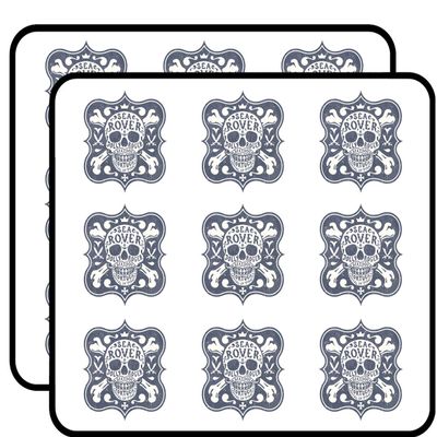 18 Pcs Sea Rover Jolly Roger Pirate Skull Icon 2" Stickers Decals Laptop Notebook Phone Waterproof Vinyl Trendy