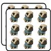 18 Pcs Adorable Sad Pug Puppy Dog Cartoon 2" Stickers Decals Laptop Notebook Phone Waterproof Vinyl Trendy view 1