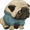 18 Pcs Adorable Sad Pug Puppy Dog Cartoon 2" Stickers Decals Laptop Notebook Phone Waterproof Vinyl Trendy view 2