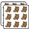 18 Pcs Classic Simple Wild Boar Warthog Head Mount Cartoon 2" Stickers Decals Laptop Notebook Phone Waterproof Vinyl Trendy view 1