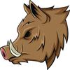 18 Pcs Classic Simple Wild Boar Warthog Head Mount Cartoon 2" Stickers Decals Laptop Notebook Phone Waterproof Vinyl Trendy view 2
