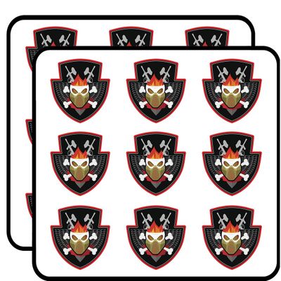 18 Pcs Creepy Vampire Bat Assassin Halloween Icon #7 2" Stickers Decals Laptop Notebook Phone Waterproof Vinyl Trendy