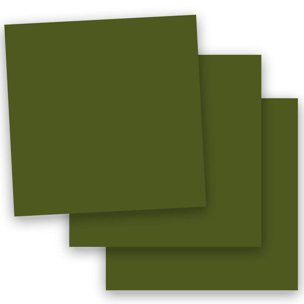 POPTONE Jellybean Green - 12X12 (65C/175gsm) Lightweight Card Stock Paper - 50 PK