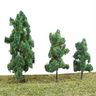 Walthers SceneMaster HO Scale Summer Trees (10-Pack) 3-3/8 to 5-1/2" w/Pin Base