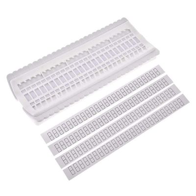 Hemobllo 1PC 50 Holes Floss Organizer Thread Holder Card Thread Arranger Thread Cards Embroidery Floss Organizer Cross Thread Organizer Mini Cross Mini Floss Dedicated White Cable Connector