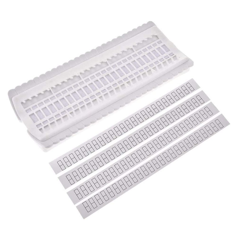 Hemobllo 1PC 50 Holes Floss Organizer Thread Holder Card Thread Arranger Thread Cards Embroidery Floss Organizer Cross Thread Organizer Mini Cross Mini Floss Dedicated White Cable Connector