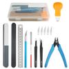 Bigstone 15 PCS Model Tools Kit Hobby Building Tools Craft Set Modeler Basic DIY Tools for Gundam Cars, Airplanes, Buildings, Robots Plastic Models Building Repairing and Fixing view 1