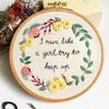 COPYLOVE 2Pcs Embroidery Starter Kit, Embroidery Kit Cross Stitch Kit Including Stamped Embroidery Cloth with Floral Pattern, Plastic Embroidery Hoop, Color Threads and Tools Kit view 3