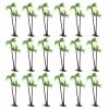 PRETYZOOM Simulation Mini Coconut Tree Palm Decor Props 5 Inch Lifelike Micro Landscape Figurine for Aquarium Table Model Building Scenery view 1