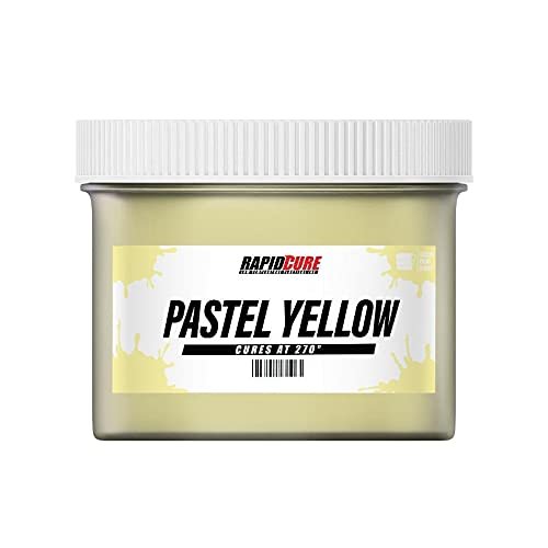 Rapid Cure Screen Printing Ink Yellow (8oz.) - Plastisol Ink for Screen Printing, Screen Printing Paint for Fabric - Tshirt Ink by Screen Print Direct, Yellow Ink for Silk Screen
