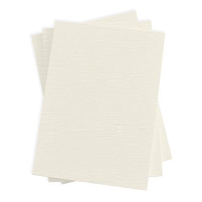 Natural White Flat Card - A7 LCI Linen 5 1/8 x 7 100C, 250 Pack