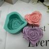 DIY Rose Soap Mold Heart Flower Silicone Molds for Soap Candle Scented Wax Mousse Cake Chocolate Candy Jelly Ice Aroma Plaster Resin Epoxy Craft Making view 2