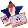 David B appliqu - Sewing KIT. Box with All Materials to Make appliqu. David B Appliqu kit. Fabric appliqu. Sewing DIY kit appliqu. Sewing Box. Craft kit for Adult. DIY Patch. view 1