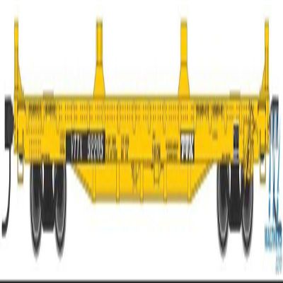 Walthers Mainline HO Scale 1/87 60' Pullman-Standard Flatcar - Ready to Run - TTX VTTX #92241 (20' and 40' Container Loading, Yellow, Black, White)