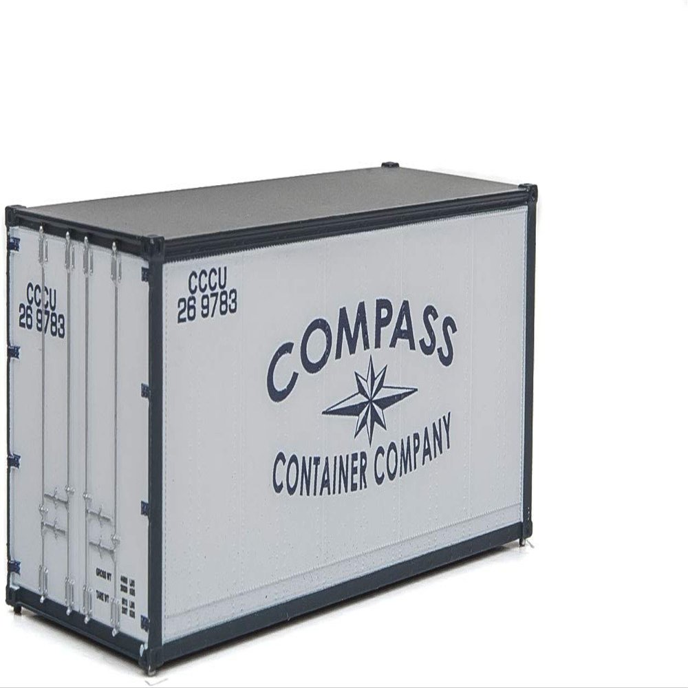 Walthers 20' Smooth-Side Container - Ready to Run - Compass Container Company HO Scale