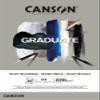 CANSON Graduate Mixed Media 220gsm A3 Paper, Double Sided: Grained and Smooth, Pad Glued Short Side, 30 Grey Sheets, for Student Artists view 1