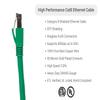 CablesAndKits 1ft Green CAT8 Ethernet Cable, S/FTP, 40Gbs, 2GHz, Snagless, Stranded Pure Copper view 2