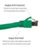 CablesAndKits 1ft Green CAT8 Ethernet Cable, S/FTP, 40Gbs, 2GHz, Snagless, Stranded Pure Copper view 3