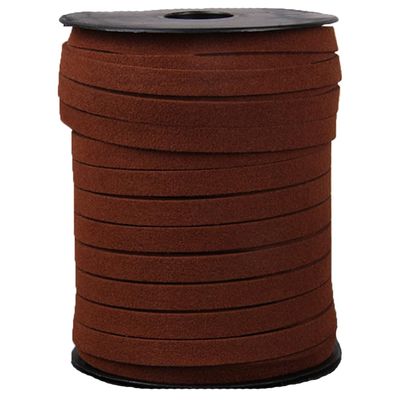 49 Yards Suede Cord Light Coffee Lace Faux Leather Cord with Roll Spool Craft Thread for Bracelet Necklace Beading Suede Beading Cords 8mm Width