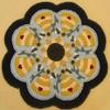 Sweet as Honey Penny Rug Kit Pre Cut Wool Felt Applique Kit Spring Bee Pattern view 1
