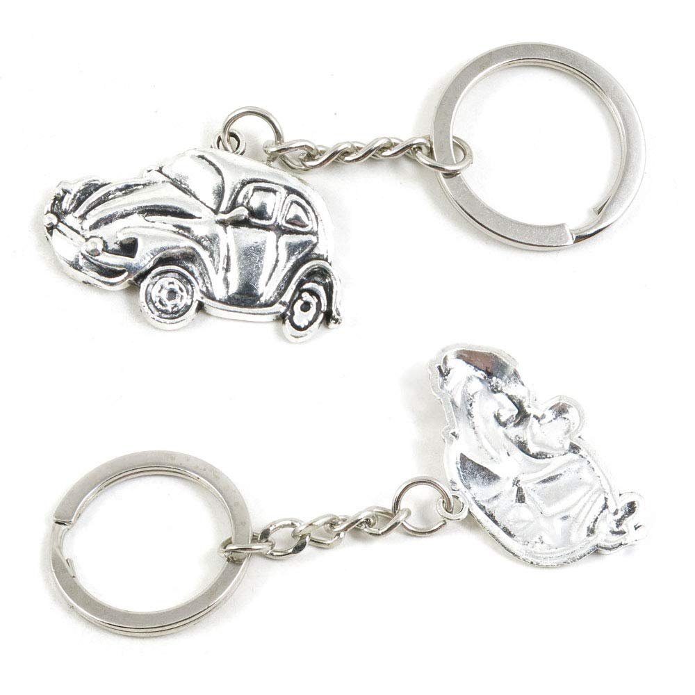 50 Pieces Keyring Keychain Wholesale Suppliers Jewelry Clasps H8JC5D Classic Car