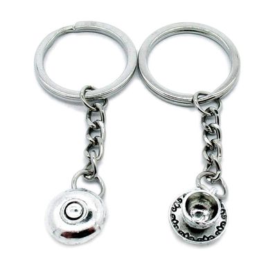 2 Pieces Keyring Keychain Wholesale Suppliers Jewelry Clasps C3NX5D Tea Coffee Cup