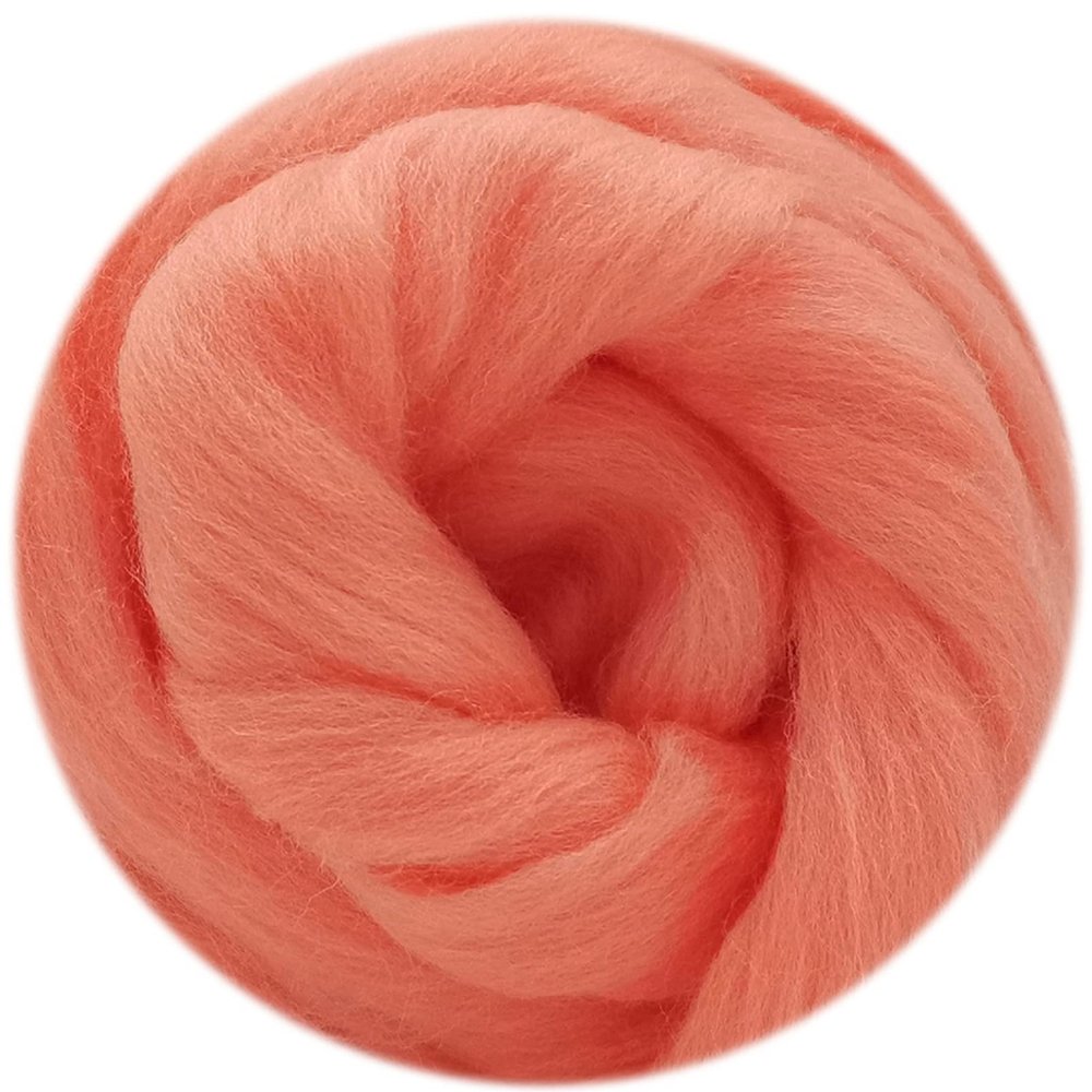 Seekee 100% Natural Wool Roving 3.5 OZ for Needle Felting Wool - 19 Microns Clean, Dyed (23)