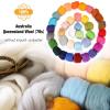 Seekee 100% Natural Wool Roving 3.5 OZ for Needle Felting Wool - 19 Microns Clean, Dyed (23) view 2