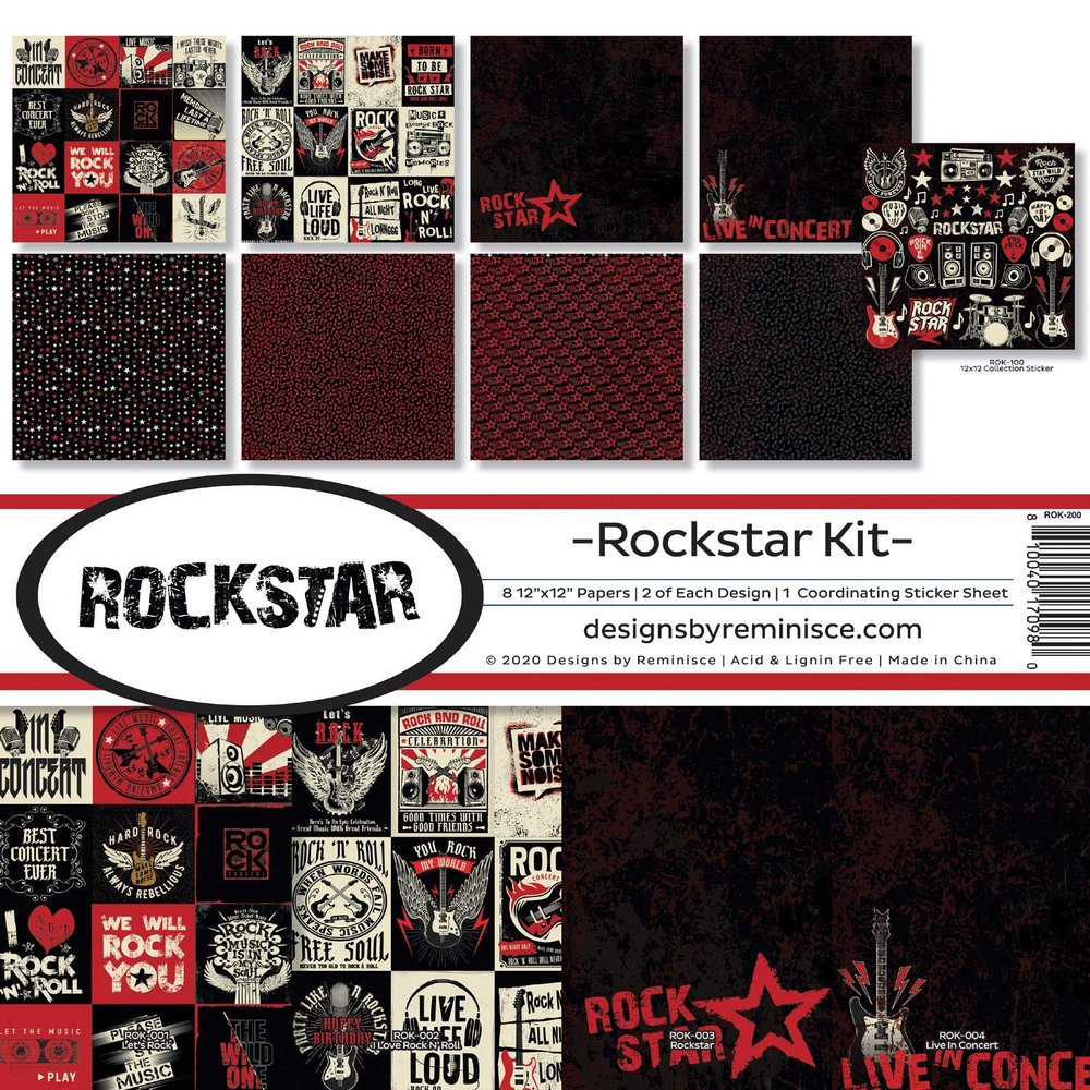 Rockstar Scrapbook Collection Kit