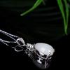 Natural Hetian Jade White Jade Water Drop Pendant Women's Silver Inlaid Jade Water Drop Jade Pendant Jade Necklace view 4