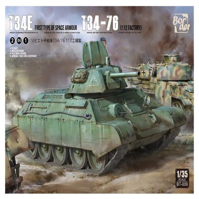 Border Model BT009 1/35 Soviet Army Medium Tank T34E/T34-76 (2 in 1 Kit) Plastic Model
