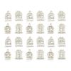 EXCEART 100pcs Hollow Bird Cage Wooden Ornaments for Scrapbooking Craft Decorations Easy to Paint Personalize for Home Decor view 1