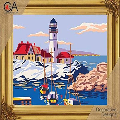 Needlepoint Canvas Lighthouse