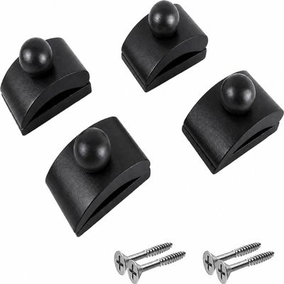 Classy Clamps Quilt Wall Hangers 4 Small Wood Clips (Black) and Screws for Wall Hangings - Wall Hanger for Quilts, Tapestry, Rugs and More
