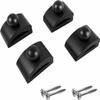 Classy Clamps Quilt Wall Hangers 4 Small Wood Clips (Black) and Screws for Wall Hangings - Wall Hanger for Quilts, Tapestry, Rugs and More view 1
