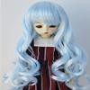 Doll Wigs JD148 6-7inch 16-18CM Long Vora Princess Wave Doll Wigs 1/6 YOSD Synthetic Mohair BJD Hair (Blend Blue, 6-7inch) view 1
