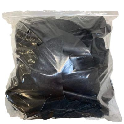 Black Full Grain Leather Scraps: Sold by The Pound (3.0, Pounds)