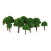 LoveinDIY 100pcs Model Trees 1/100 HO Scale Landscape Building Wargame Scenery Layout view 2