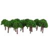 LoveinDIY 100pcs Model Trees 1/100 HO Scale Landscape Building Wargame Scenery Layout view 3