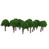 LoveinDIY 100pcs Model Trees 1/100 HO Scale Landscape Building Wargame Scenery Layout view 4